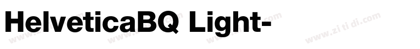 HelveticaBQ Light字体转换